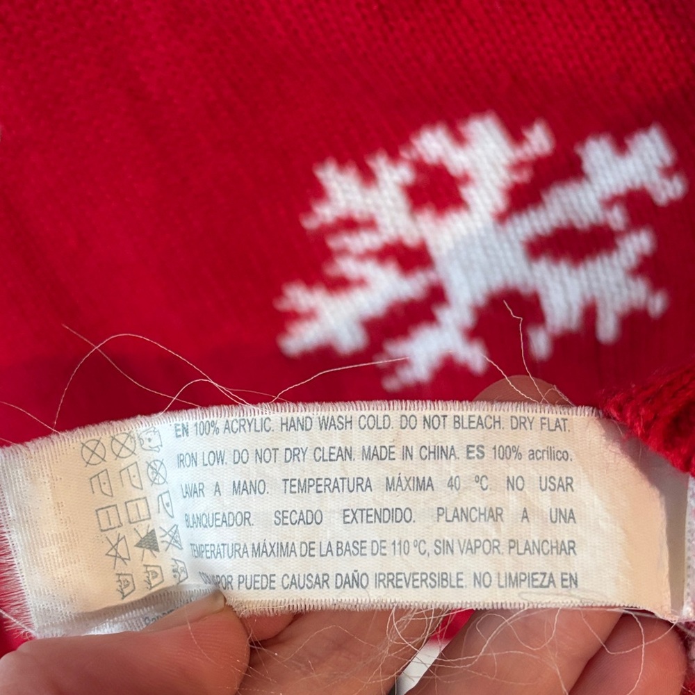 Red 'Let It Snow' Sweater - Picture 3 of 3